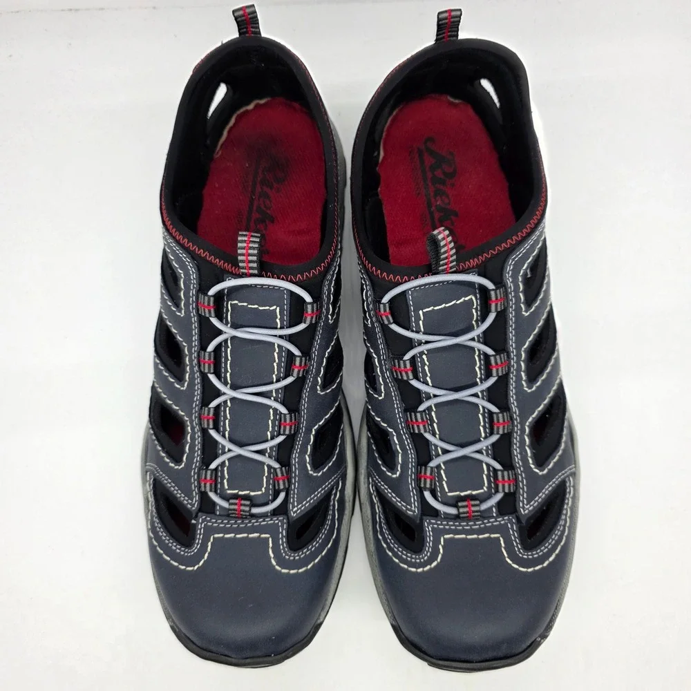 Rieker Men's Navy Red/Blue Outdoor Water Sport‎ Sandals Size 46 (US12) Summer